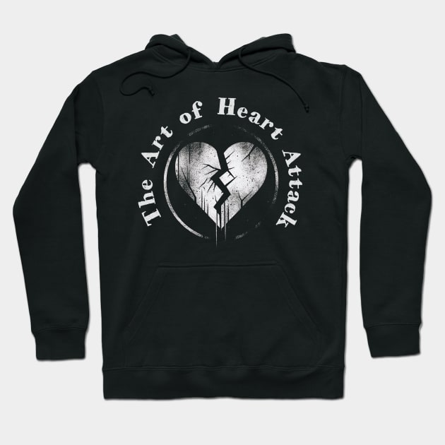 Grunge Broken Heart: Broken but Not Shattered Hoodie by MetalByte